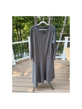 Oska Grey Asymmetrical Dress Size L